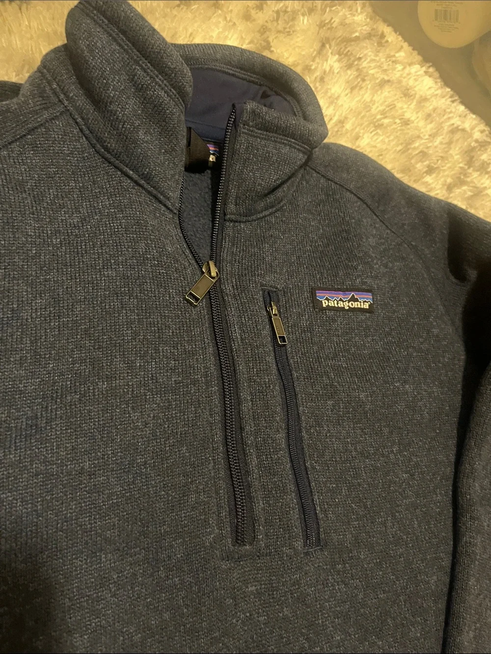 Patagonia Dark Navy Half-Zip Fleece Pullover